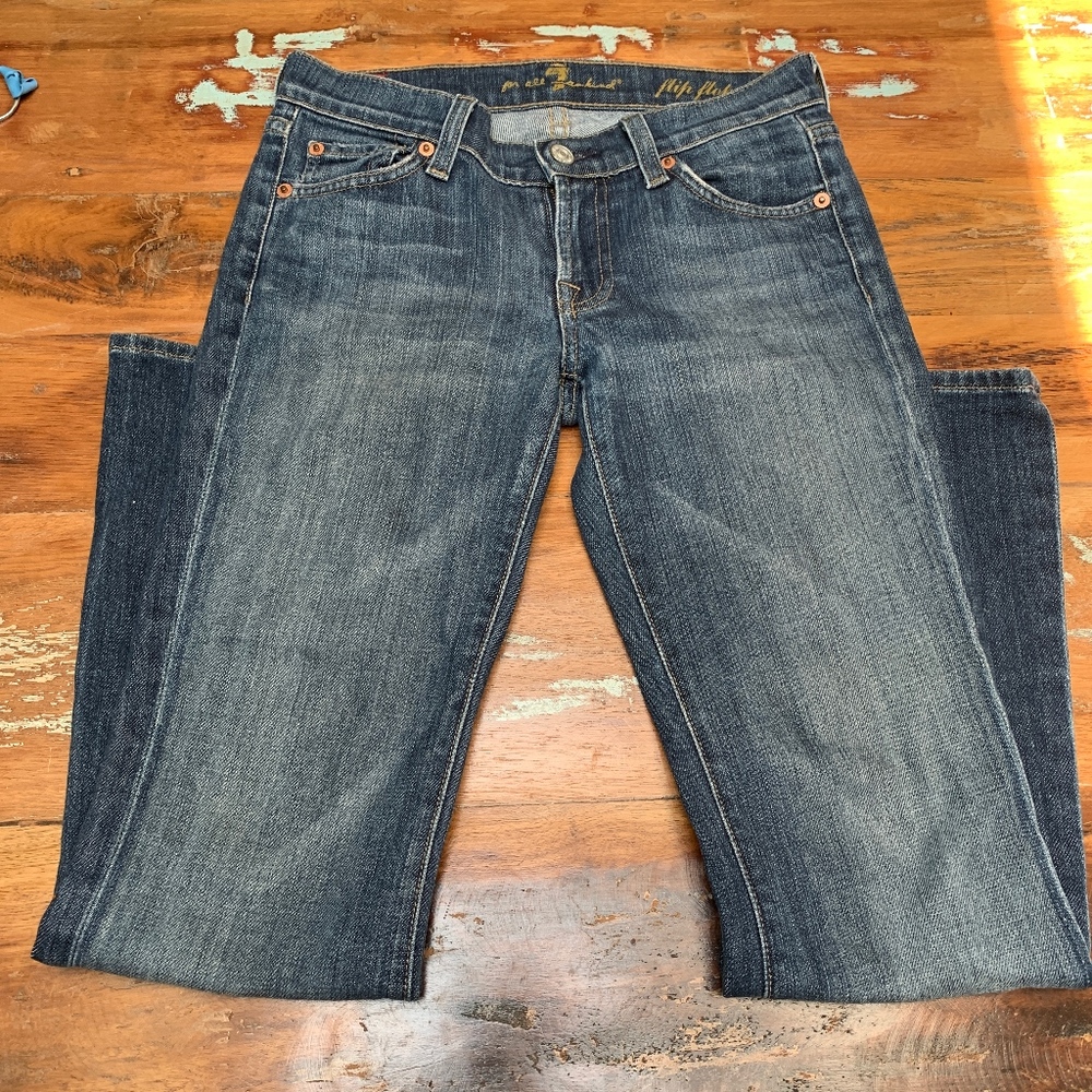 *Good* Condition 7 for all Mankind Flip Flop Jeans